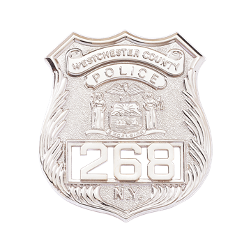 Blackinton A9711 New York Shield Badge with Applied Characters (2-1/2" x 2-1/4")