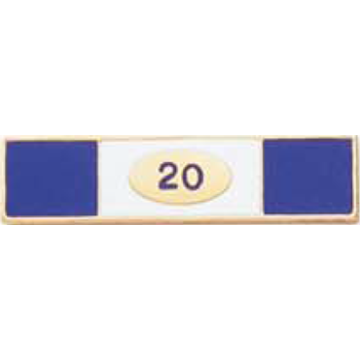 Blackinton A9762 Three Section Commendation Bar w/ Oval (1-3/8" x 5/16")