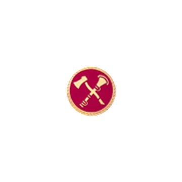 Blackinton A9873 Crossed Axe and Horn (11/16") Min Order: 2