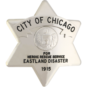 Blackinton AH7690-V7 - Six Point Star Badge (3-9/16" x 3-1/8")