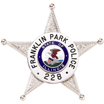 Blackinton AH7695 5-Point Star Badge with Circular Panel (2-7/8" x 3")