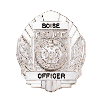 Blackinton B1002 Badge with Wreath Sides (2-1/2" x 2-1/16")