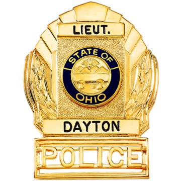 Blackinton B1003 Badge with Open Bottom Rectangular Panel (2-3/4" x 2-1/16")