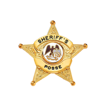 Blackinton B1005 5-Point Star Badge w/ Applied Panel (2-1/16" x 2-1/8")