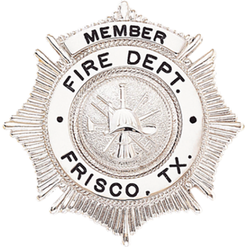 Blackinton B1009-EO Round Sunburst Badge with a Circular Panel (2-1/2" x 2-3/8")