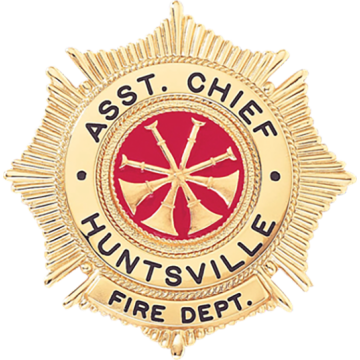 Blackinton B1009-XEO Round Sunburst Badge (2-1/2" x 2-3/8")