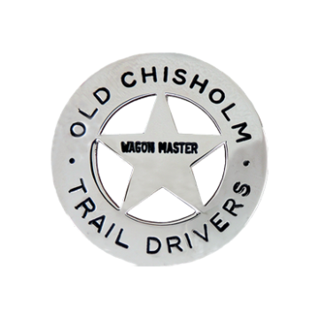 Blackinton B1013 Round Badge w/ Five Point Star Center (2-1/8")