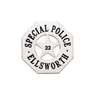 Blackinton B1015 Octagon Badge w/ 5-Point Star (2-1/16")