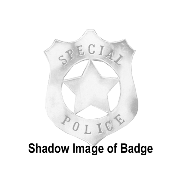 Blackinton B1028 Shield Badge with Star (2-1/2" x 2")