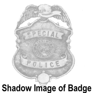 Blackinton B1034 Shield Badge with Eagle Holding Ribbon (2-1/4" x 1-1/2")