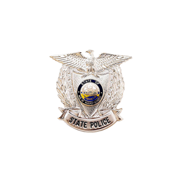 Blackinton B1042 Badge w/ Eagle & Wreath Sides (1-1/2")