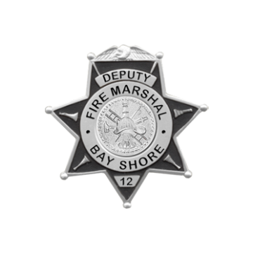 Blackinton B1048-DE Seven Point Star with Horns in Star Points (2-1/4")