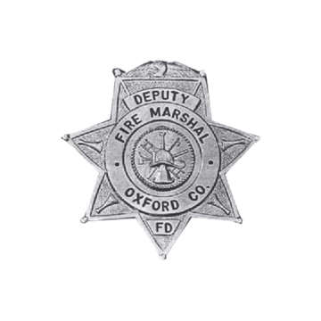 Blackinton B1048 Seven Point Star Fire Badge (2-1/4" x 2-1/8")