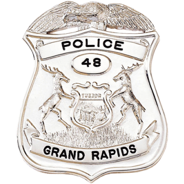 Blackinton B1090 Michigan Shield Badge with Elks (2-5/16" x 1-15/16")