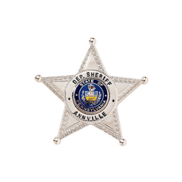 Blackinton B1109 5-Point Star Badge with Decorative Edge (1-5/8")