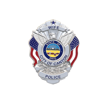 Blackinton B1171 Badge with Flags and Eagle (1-3/4" x 1-5/16")