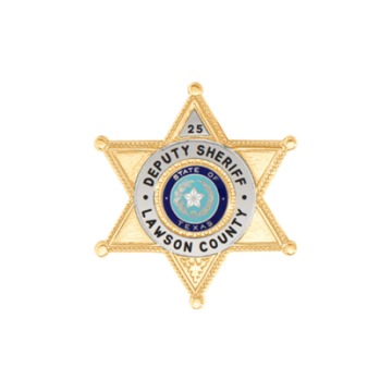 Blackinton B1264-X Six Point Decorative Star Badge (1-3/4" x 1-9/16")