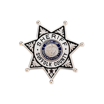 Blackinton B1270-DE Small 7-Point Star Badge with Enamel Background (2-1/8" x 2-3/16")