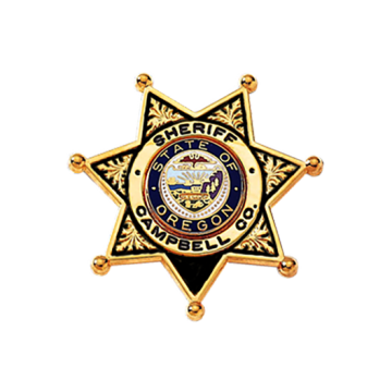 Blackinton B1271-DE Deluxe Enamel 7 Point Star Badge (1-3/4")