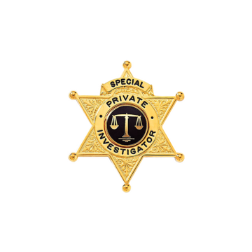 Blackinton B1272 Six Point Star Badge with Balled Points (2-3/16" x 1-7/8")