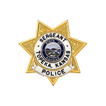 Blackinton B1276 Decorative Seven Point Star Badge with Circular Panel (2-1/8")