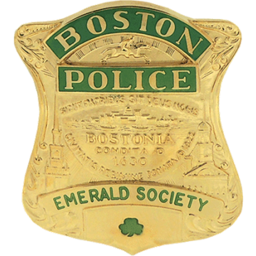 Blackinton B1283 Small Boston MA Police Badge (1-3/4" x 1-1/2")