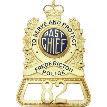 Blackinton B1334 Badge with Crown and Applied Characters (3-1/8" x 2-1/4")