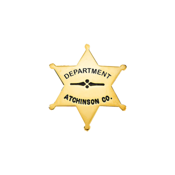 Blackinton B1341 Six Point Star Badge (1-7/8" x 1-5/8")