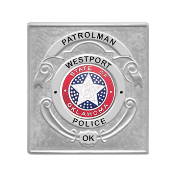 Blackinton B1381 Rectangle Badge (2-1/4" x 2")