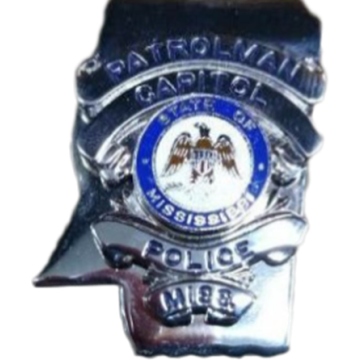 Blackinton B14-CUT State of Mississippi Shield (1-7/8" x 1-7/16")