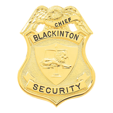 Blackinton B1436 Shield Badge with Eagle (3" x 2-5/16")