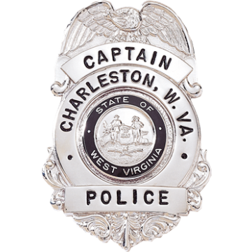 Blackinton B1450 Badge with Eagle and Semi Circular Panel (2-3/4" x 1-13/16")