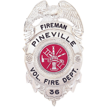 Blackinton B1496 Eagle Top Badge (3-1/8" x 1-3/4")