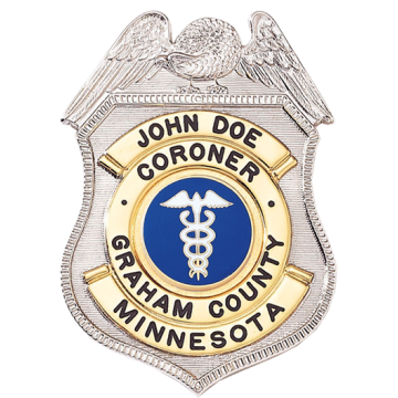 Blackinton B1531 Badge with Eagle and Circular Panel (2-7/16" x 1-3/4")