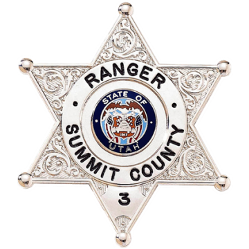 Blackinton B1544 Six-Point Star Badge with Decorative Star Points (2-1/2" x 2-3/16")