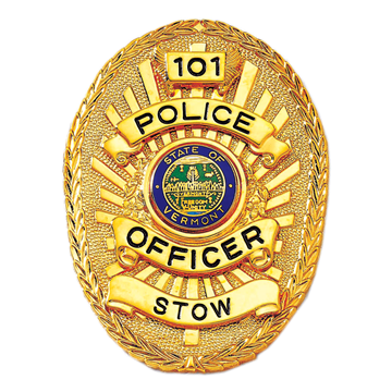 Blackinton B1674 Oval Badge with Applied Panels (2-3/4" x 2")