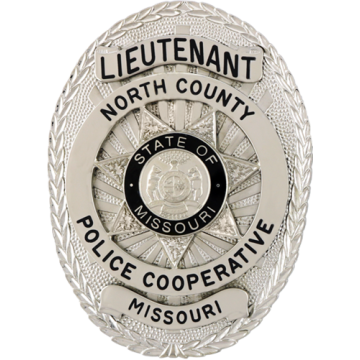 Blackinton B1675-SV2 Oval Badge with Applied Panels & Star with Ring (3-1/4" x 2-7/16")