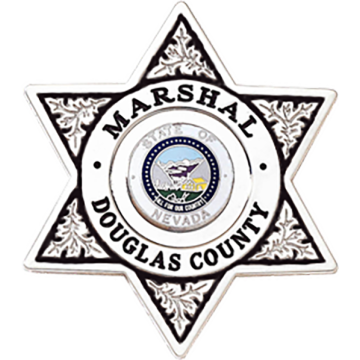 Blackinton B1720-DE 6-Point Star Badge with Circular Panel and Deluxe Enamel (3-1/8" x 2-11/16")