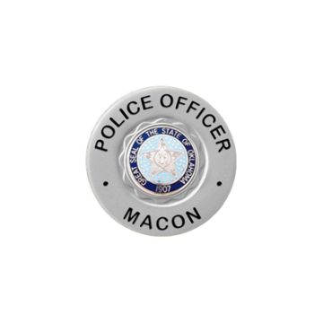 Blackinton B1731 Round Badge with Recessed Seal Area (1-1/2")