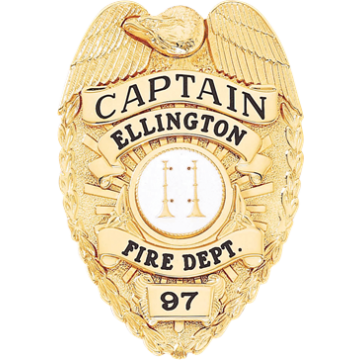 Blackinton B1766-A Badge with Eagle and Applied Panels (2-3/4" x 2")