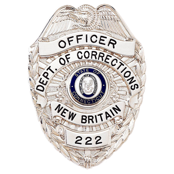 Blackinton B1865 Badge with Eagle (3-1/16" x 2-1/8")