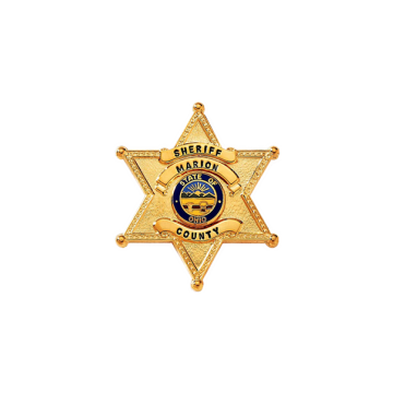 Blackinton B2013 Six Point Star Badge (1-3/4" x 1-1/2")