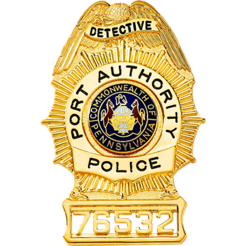 Blackinton B2023-A Sunburst Badge with Eagle (3-1/4" x 2-1/4")