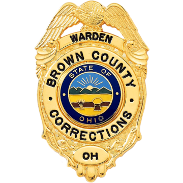 Blackinton B2072 Shield Badge with Eagle (2-5/8" x 1-5/8")