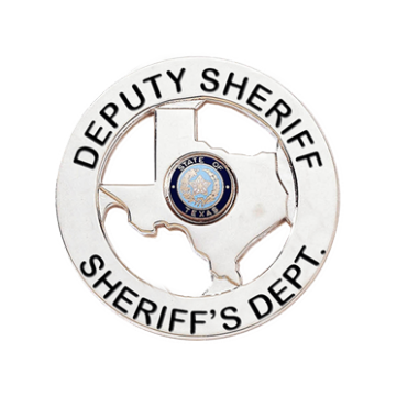 Blackinton B2075 State of Texas Circular Badge with State Cutout (2-3/16")