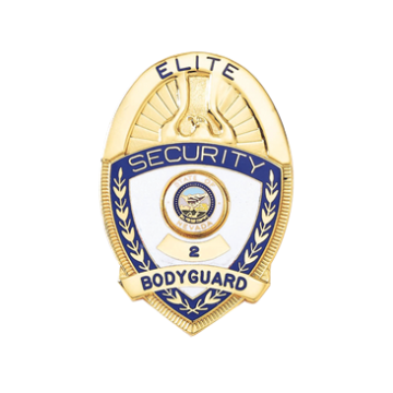 Blackinton B2215 Semi-Custom Oval Security Badge (2-1/4" x 1-1/2")