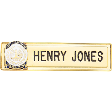 Blackinton B2247 Quality Custom Name Bar (2-1/2" x 5/8")