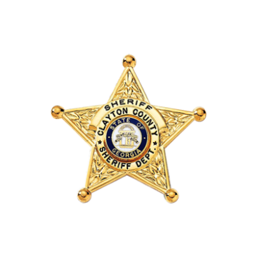 Blackinton B2250 5-Point Star Badge w/ Circular Panel (1-3/4")