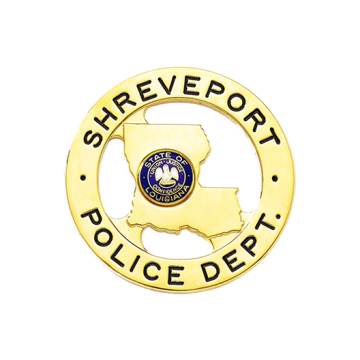 Blackinton B2400 Round Badge with Louisiana Center (2-1/8")