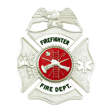 Blackinton B2463 Maltese Cross Badge with Eagle (2-9/16" x 2-1/8")